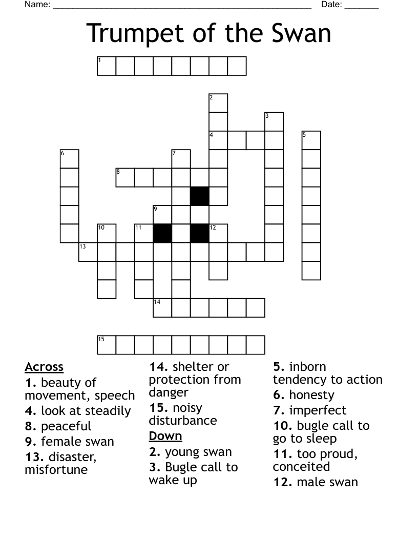 Trumpet Of The Swan Crossword WordMint