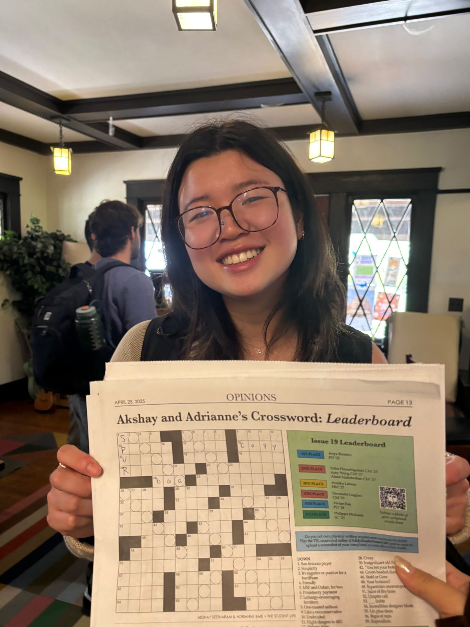 TSL Crossword Constructor Adrianne Baik Debuts Puzzle In The New York Times The Student Life