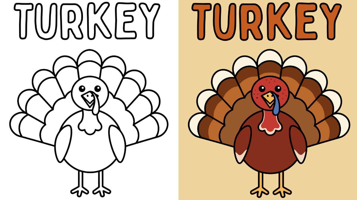 Turkey Coloring Pages 23 Free Printable PDFs 