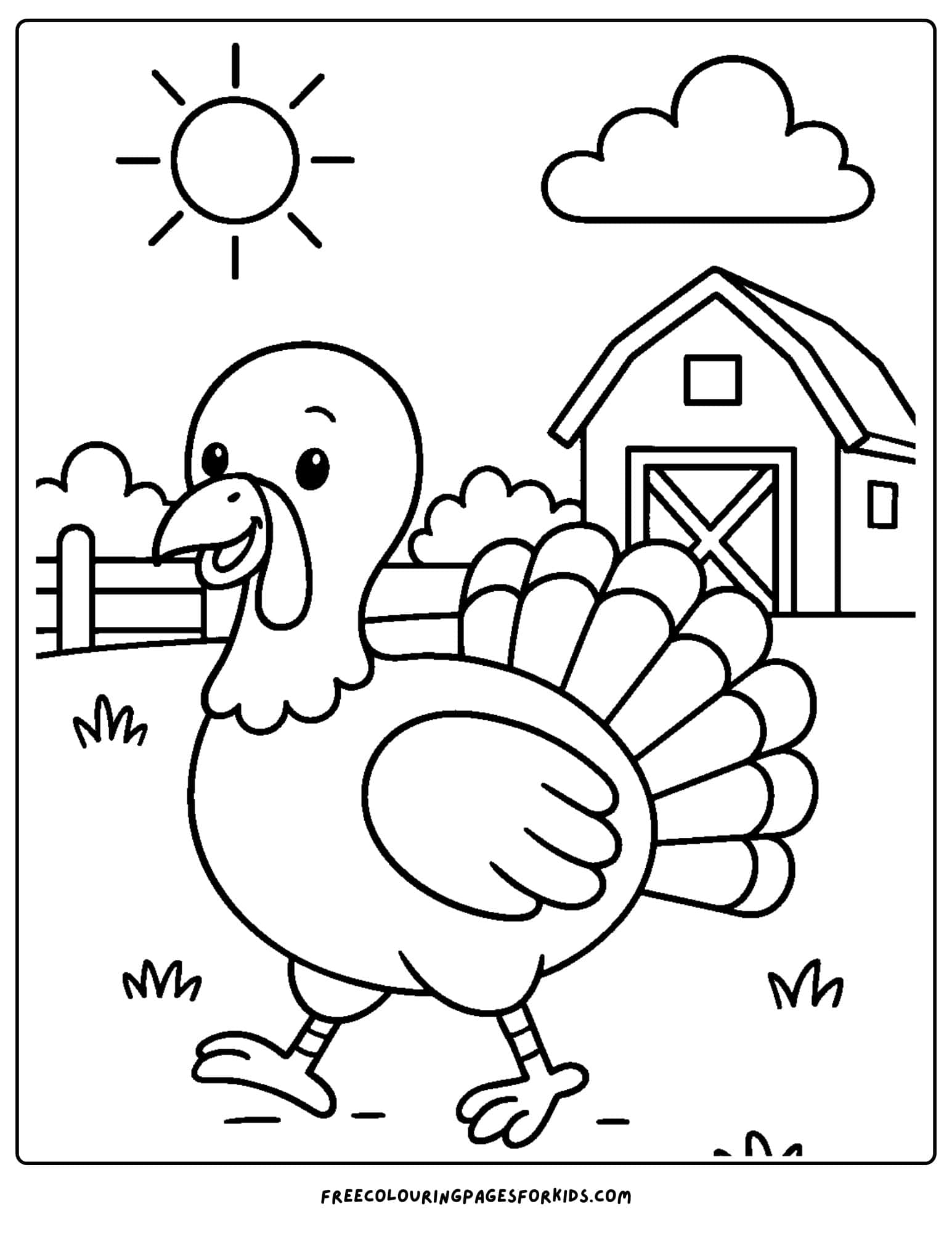 turkey coloring pages printable