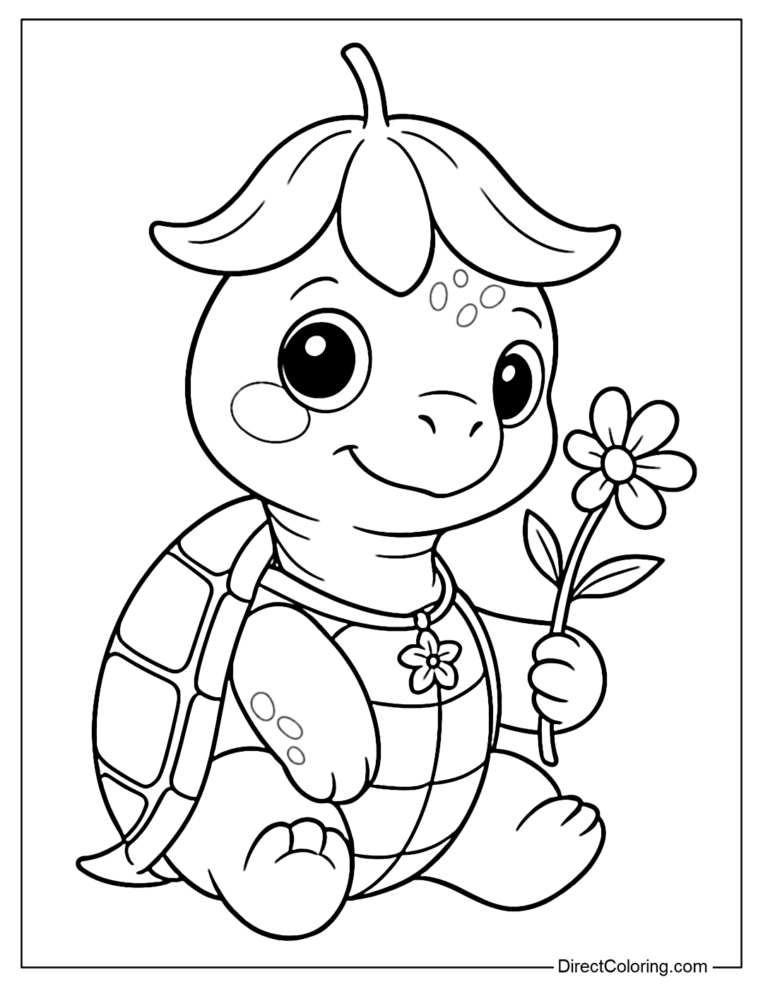 Turtle Coloring Pages Free PDF To Download And Print