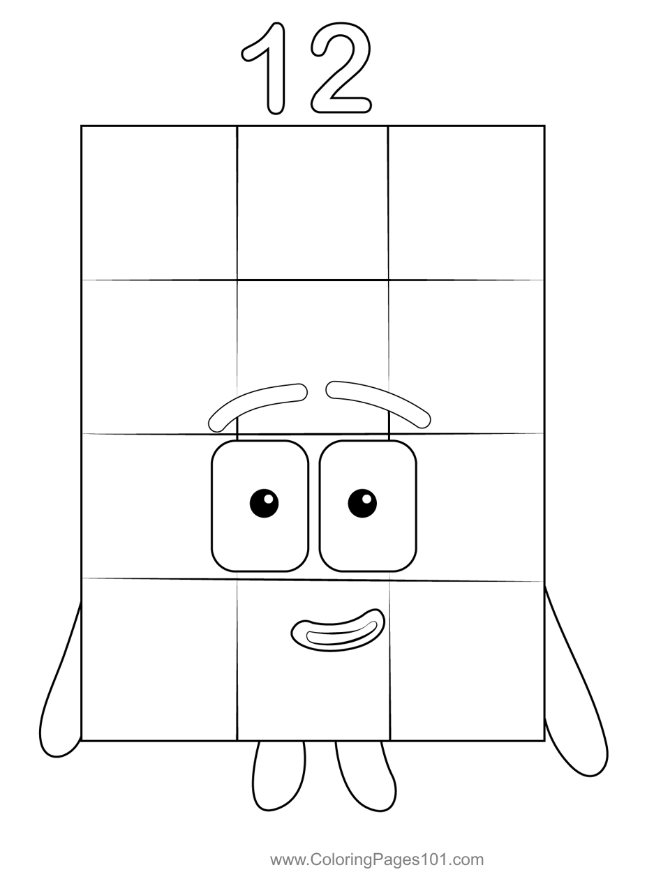 number blocks coloring pages