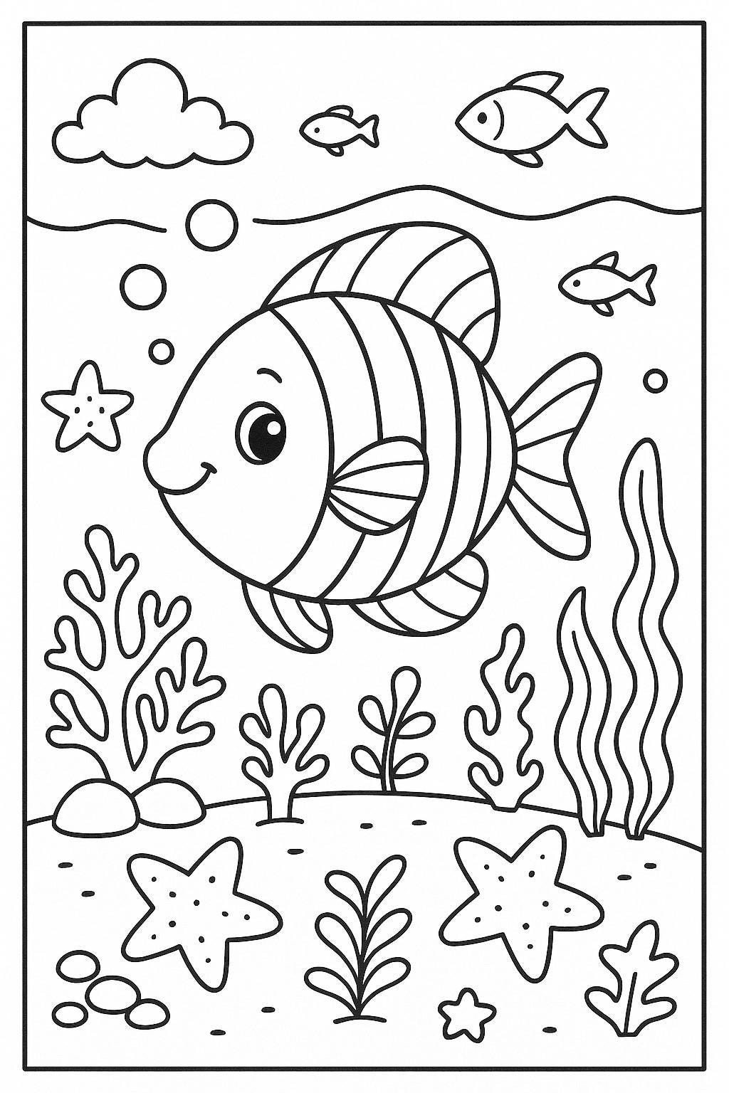 Under The Sea Coloring Page For Kids Cute Ocean Printable With Fish Coral And Sea Creatures Fun Preschool Classroom Activity Etsy Under The Sea Coloring Page For Kids Cute Ocean Printable With Fish Coral And Sea Creatures Fun Preschool Classroom Activity Etsy