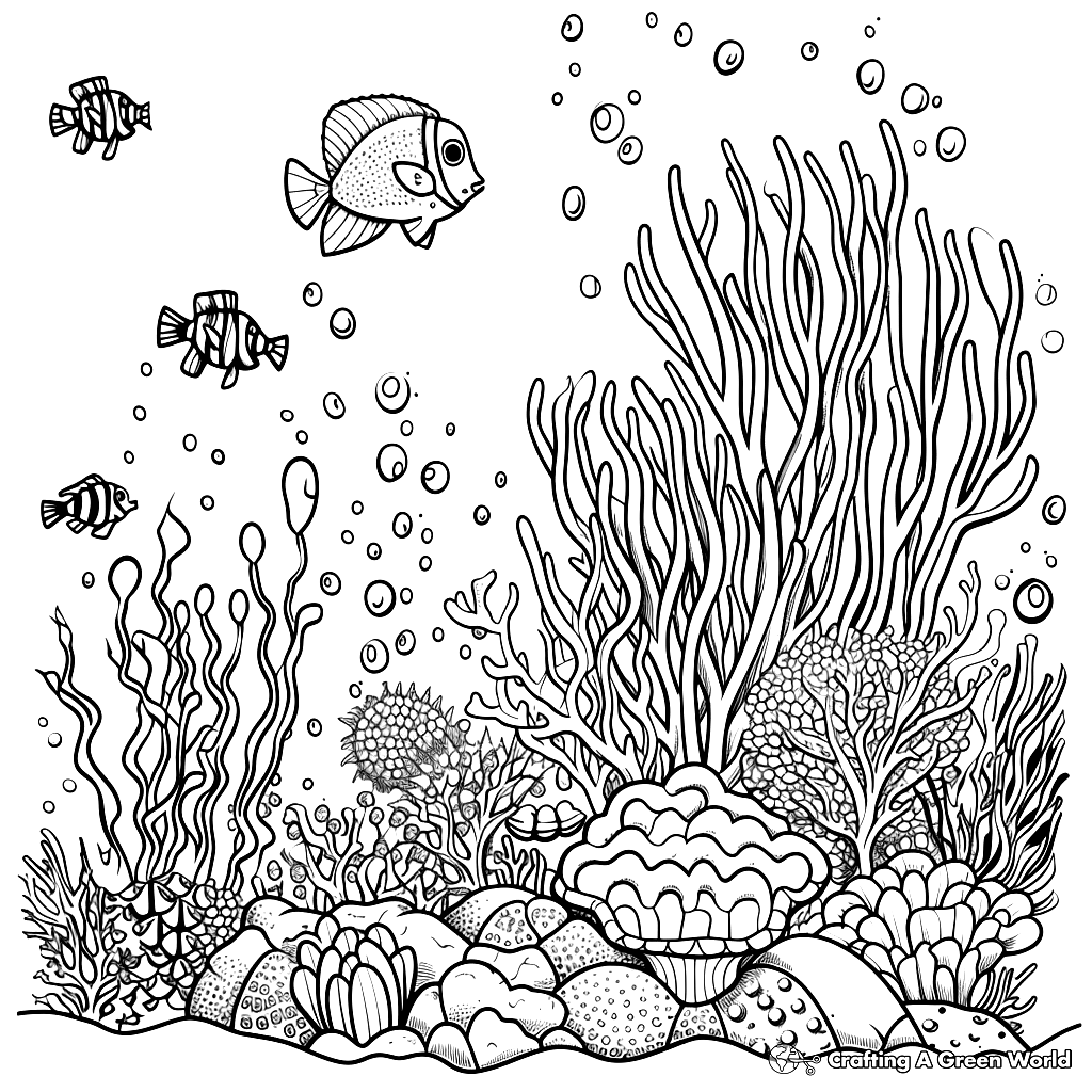 Under The Sea Coloring Pages Free Printable 