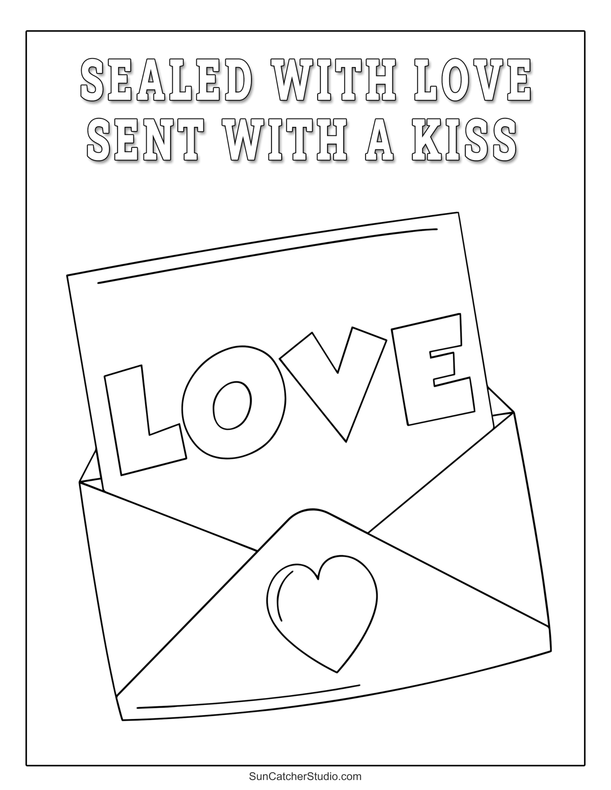 Valentine s Day Coloring Pages And Coloring Sheets Free Printables Lettering SVG Files Tools Apps
