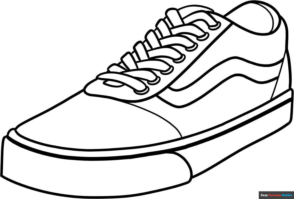 Vans Coloring Page Easy Drawing Guides Vans Coloring Page Easy Drawing Guides