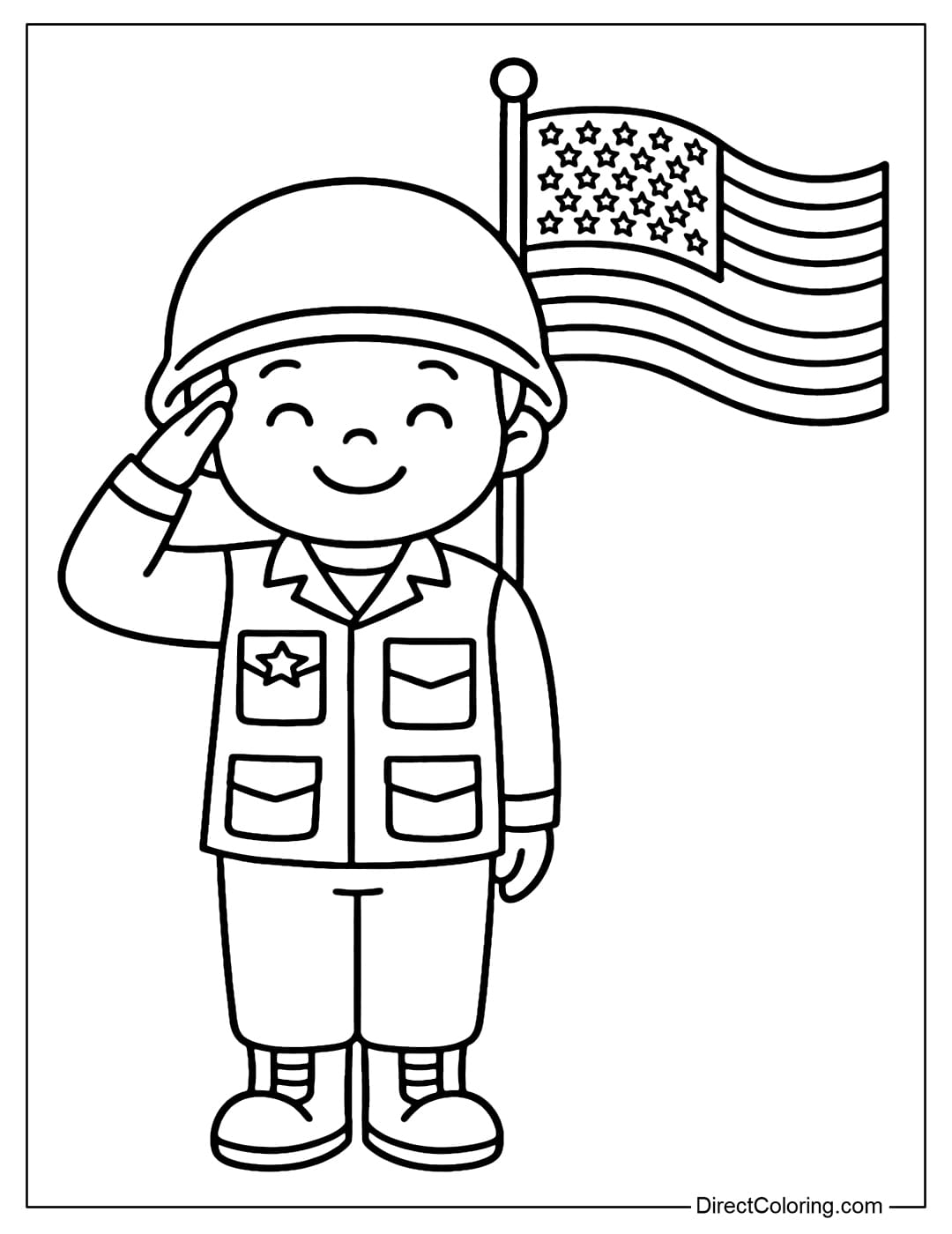 Veterans Day Coloring Pages Free PDF To Download And Print