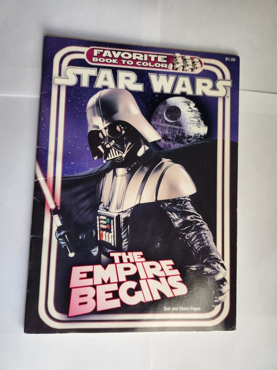  Vintage Star Wars Coloring Book Empire Begins Minty Clean Pages 2011 Red Top EBay