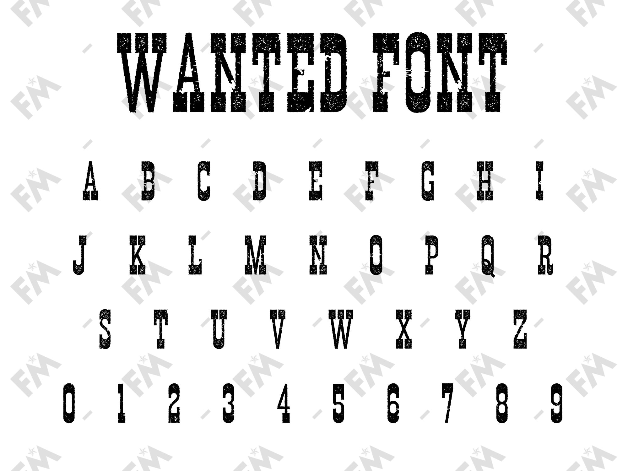 Wanted Poster Style Font For Cricut Silhouette Word Etsy Wanted Poster Style Font For Cricut Silhouette Word Etsy