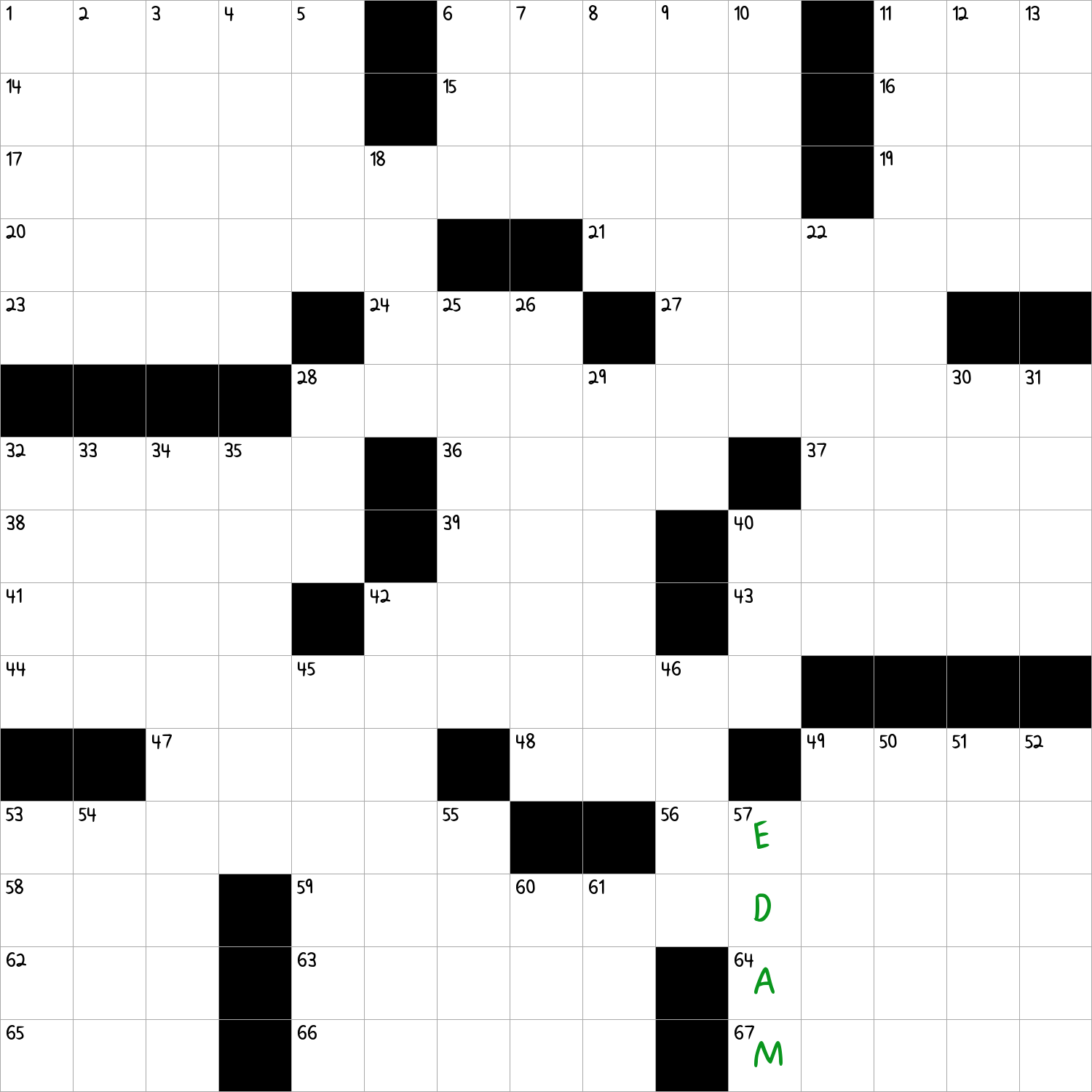 crossword puzzle cheese drew carey