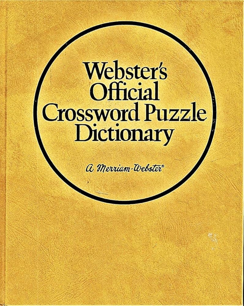 Webster s Official Crossword Puzzle Dictionary MERRIAM WEBSTER 9780877790211 Amazon Books