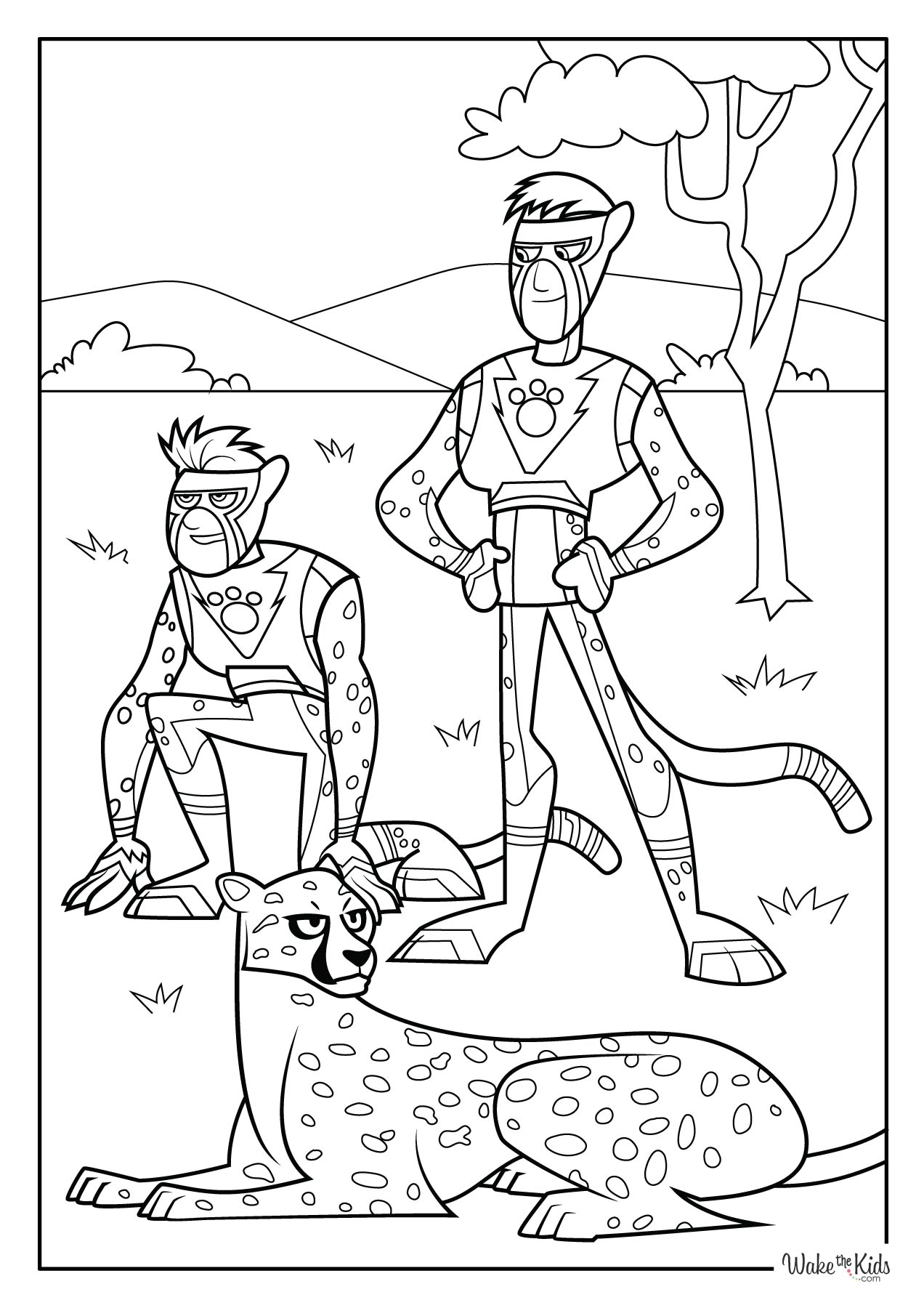 Wild Kratts Coloring Pages Free Printable PDFs WakeTheKids