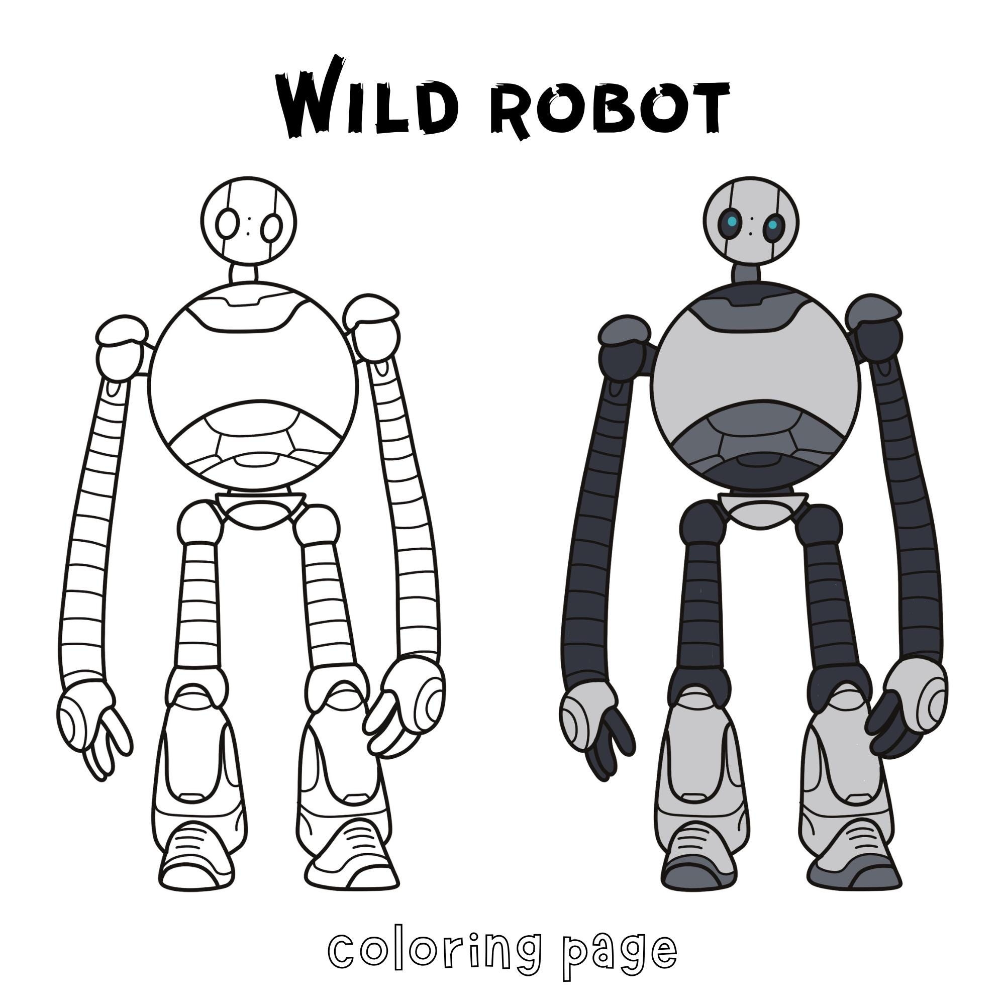 the wild robot coloring pages