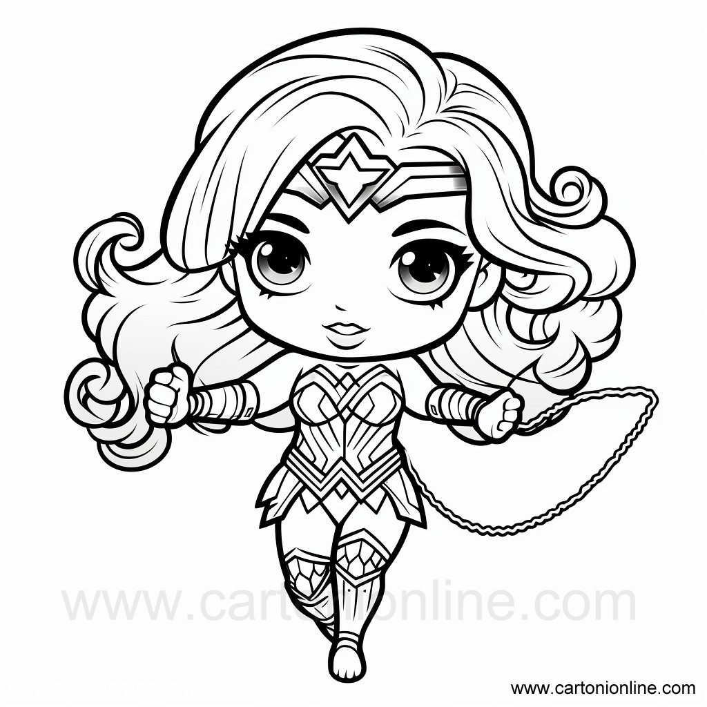 wonder woman coloring page