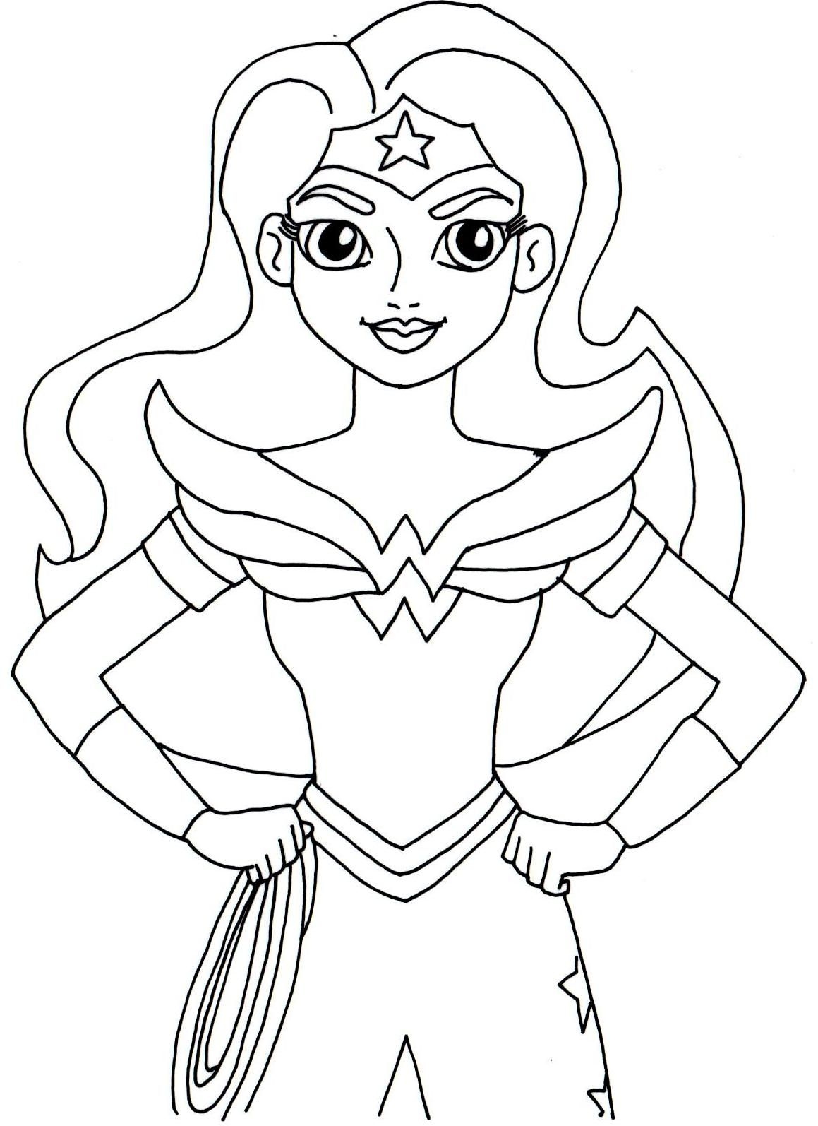wonder woman coloring pages