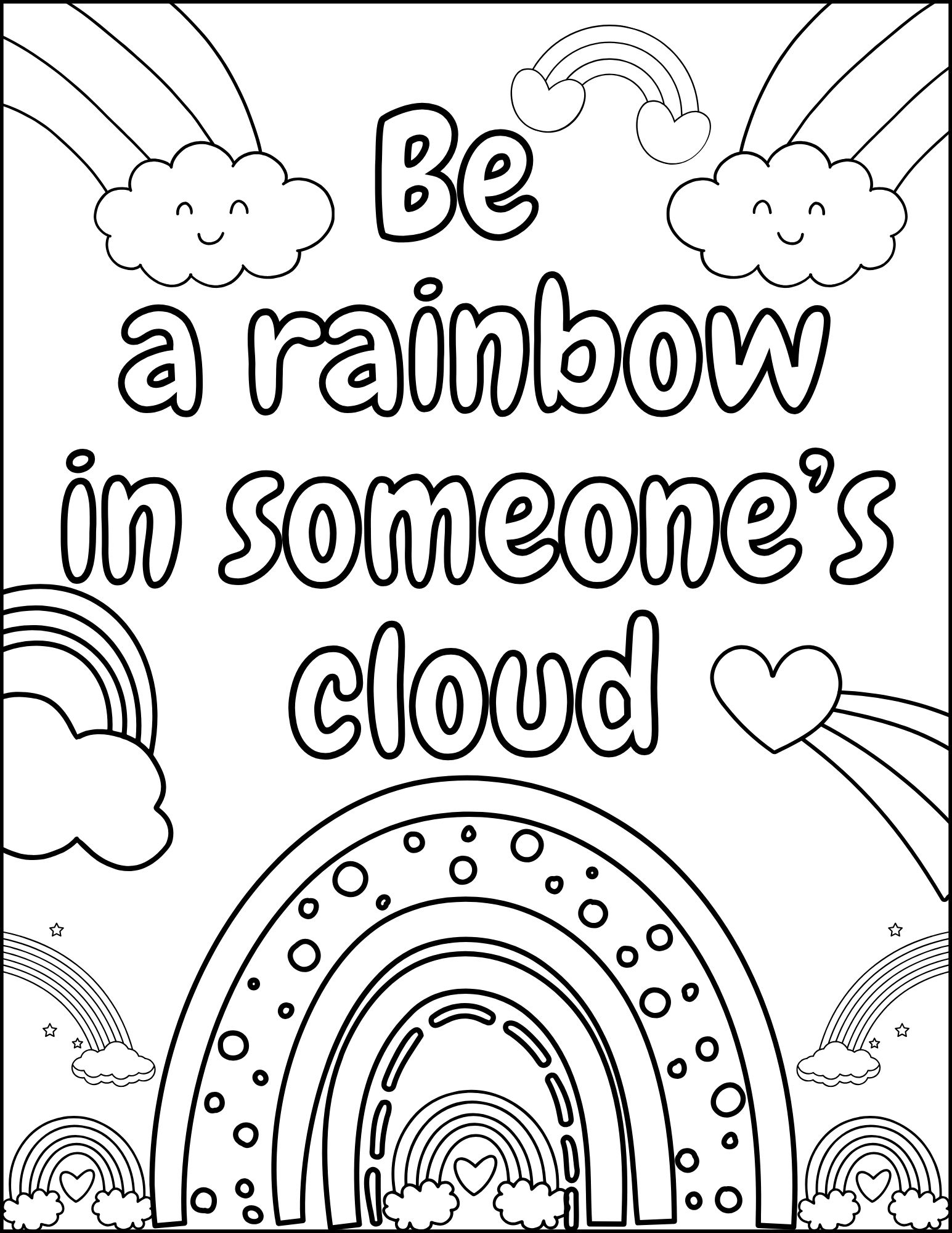 coloring pages about kindness